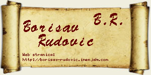 Borisav Rudović vizit kartica
